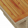 Zestaw Sof na Ogród z poduszką 7 pcs beżowo-kremowy