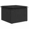 Zestaw Sof na Ogród z poduszką 8 pcs Czarny
