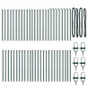 Słupek ogrodzeniowy. 52 pcs Zielony 3,2 x 3,2 x 120 cm