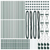 Słupek ogrodzeniowy. 52 pcs Zielony 3,2 x 3,2 x 120 cm