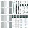 Słupek ogrodzeniowy. 26 pcs Zielony 3,2 x 3,2 x 170 cm