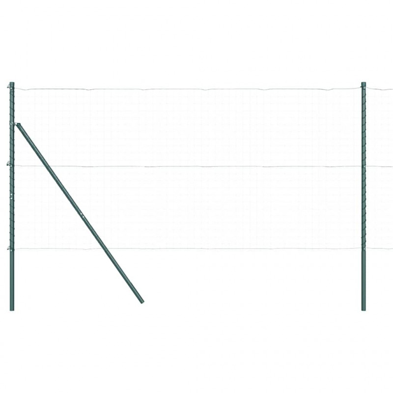 Słupek ogrodzeniowy. 26 pcs Zielony 3,2 x 3,2 x 210 cm