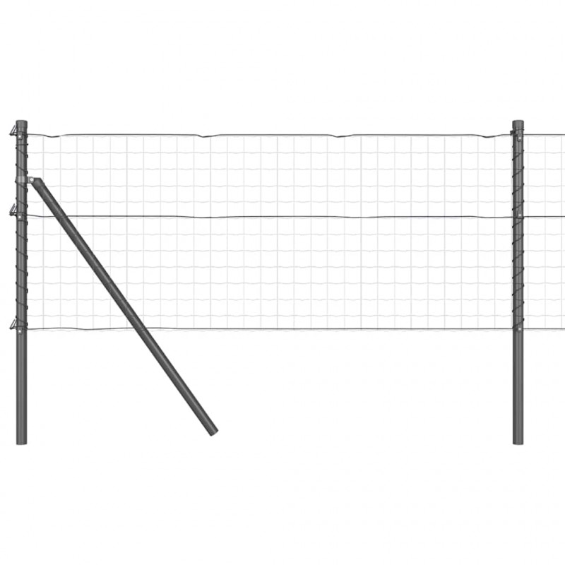 Słupek ogrodzeniowy. 26 pcs Szary 3,2 x 3,2 x 100 cm
