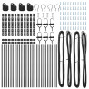 Słupek ogrodzeniowy. 26 pcs Szary 3,2 x 3,2 x 100 cm