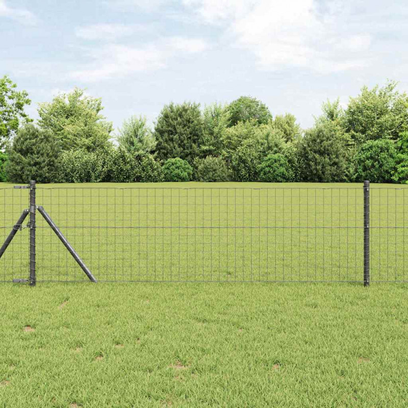 Słupek ogrodzeniowy. 52 pcs Szary 3,2 x 3,2 x 100 cm
