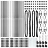 Słupek ogrodzeniowy. 52 pcs Szary 3,2 x 3,2 x 120 cm