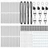 Słupek ogrodzeniowy. 26 pcs Szary 3,2 x 3,2 x 150 cm