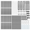 Słupek ogrodzeniowy. 52 pcs Szary 3,2 x 3,2 x 150 cm