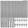 Słupek ogrodzeniowy. 52 pcs Szary 3,2 x 3,2 x 170 cm