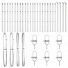 Słupek ogrodzeniowy. 26 pcs Szary 3,2 x 3,2 x 100 cm