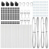Słupek ogrodzeniowy. 26 pcs Szary 3,2 x 3,2 x 100 cm
