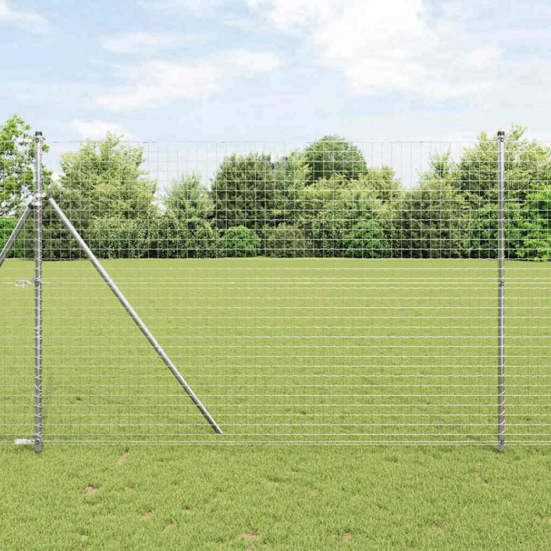 Słupek ogrodzeniowy. 52 pcs Szary 3,2 x 3,2 x 210 cm