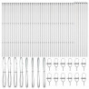 Słupek ogrodzeniowy. 52 pcs Szary 3,2 x 3,2 x 210 cm