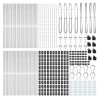 Słupek ogrodzeniowy. 52 pcs Szary 3,2 x 3,2 x 210 cm