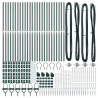 Słupek ogrodzeniowy. 26 pcs Szary 3,2 x 3,2 x 140 cm
