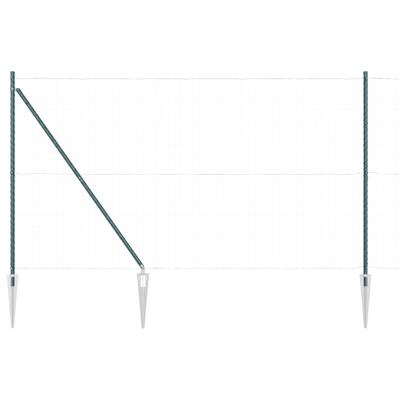 Słupek ogrodzeniowy. 26 pcs Szary 3,2 x 3,2 x 225 cm