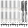 Słupek ogrodzeniowy. 52 pcs Szary 3,2 x 3,2 x 105 cm