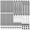 Słupek ogrodzeniowy. 52 pcs Szary 3,2 x 3,2 x 105 cm