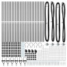 Słupek ogrodzeniowy. 26 pcs Szary 3,2 x 3,2 x 185 cm