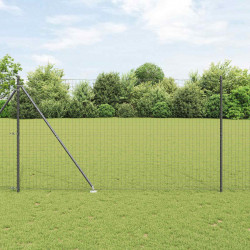 Słupek ogrodzeniowy. 26 pcs Szary 3,2 x 3,2 x 215 cm