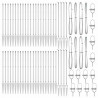 Słupek ogrodzeniowy. 52 pcs Szary 3,2 x 3,2 x 165 cm