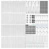 Słupek ogrodzeniowy. 52 pcs Szary 3,2 x 3,2 x 165 cm
