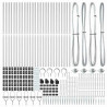 Słupek ogrodzeniowy. 26 pcs Szary 3,2 x 3,2 x 185 cm