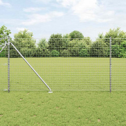 Słupek ogrodzeniowy. 52 pcs Szary 3,2 x 3,2 x 185 cm