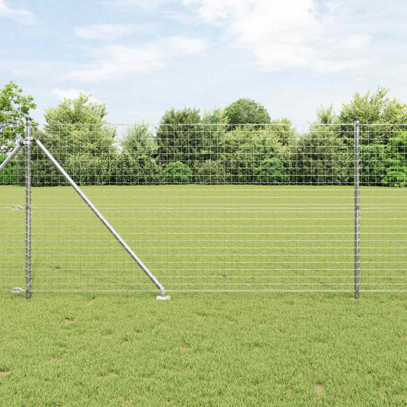 Słupek ogrodzeniowy. 26 pcs Szary 3,2 x 3,2 x 205 cm