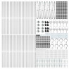 Słupek ogrodzeniowy. 52 pcs Szary 3,2 x 3,2 x 205 cm