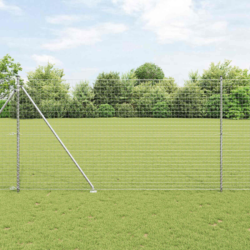 Słupek ogrodzeniowy. 26 pcs Szary 3,2 x 3,2 x 215 cm