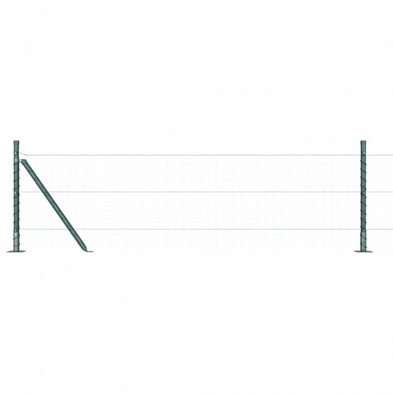 Słupek ogrodzeniowy. 52 pcs Szary 3,2 x 3,2 x 50 cm