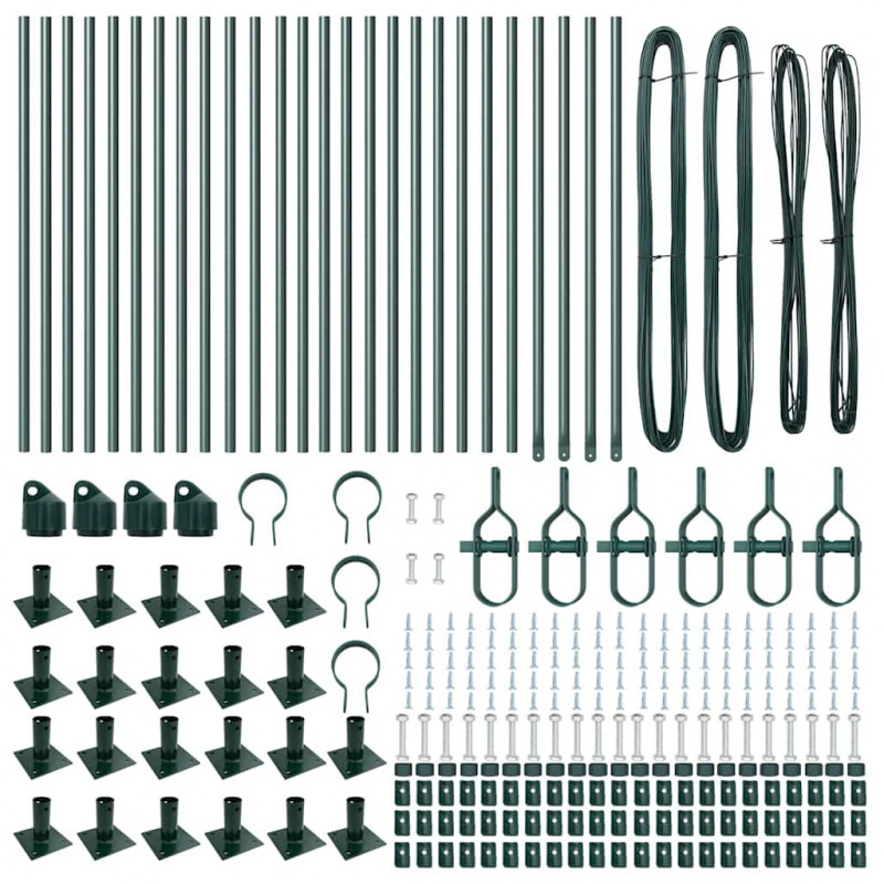 Słupek ogrodzeniowy. 26 pcs Szary 3,2 x 3,2 x 90 cm
