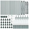 Słupek ogrodzeniowy. 26 pcs Szary 3,2 x 3,2 x 110 cm