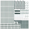 Słupek ogrodzeniowy. 52 pcs Szary 3,2 x 3,2 x 150 cm