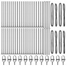 Słupek ogrodzeniowy. 52 pcs Szary 3,2 x 3,2 x 70 cm