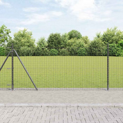 Słupek ogrodzeniowy. 26 pcs Szary 3,2 x 3,2 x 90 cm