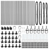 Słupek ogrodzeniowy. 26 pcs Szary 3,2 x 3,2 x 110 cm