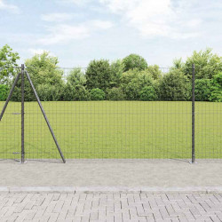 Słupek ogrodzeniowy. 52 pcs Szary 3,2 x 3,2 x 130 cm