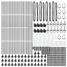 Słupek ogrodzeniowy. 52 pcs Szary 3,2 x 3,2 x 130 cm