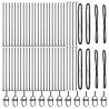 Słupek ogrodzeniowy. 52 pcs Szary 3,2 x 3,2 x 160 cm