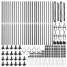 Słupek ogrodzeniowy. 26 pcs Szary 3,2 x 3,2 x 170 cm