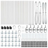 Słupek ogrodzeniowy. 26 pcs Szary 3,2 x 3,2 x 90 cm