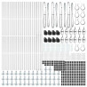 Słupek ogrodzeniowy. 52 pcs Szary 3,2 x 3,2 x 88,5 cm