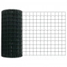 Ogrodzenie z słupkiem Zielony 0,6 x 10 m Stal i PVC