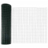 Ogrodzenie z słupkiem Zielony 1,2 x 10 m Stal i PVC