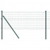 Ogrodzenie z słupkiem Zielony 0,4 x 10 m Stal i PVC