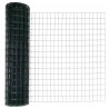 Ogrodzenie z słupkiem Zielony 1,4 x 10 m Stal i PVC