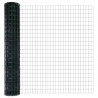 Ogrodzenie z słupkiem Zielony 1,6 x 10 m Stal i PVC