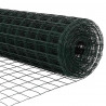 Ogrodzenie z słupkiem Zielony 1,6 x 10 m Stal i PVC